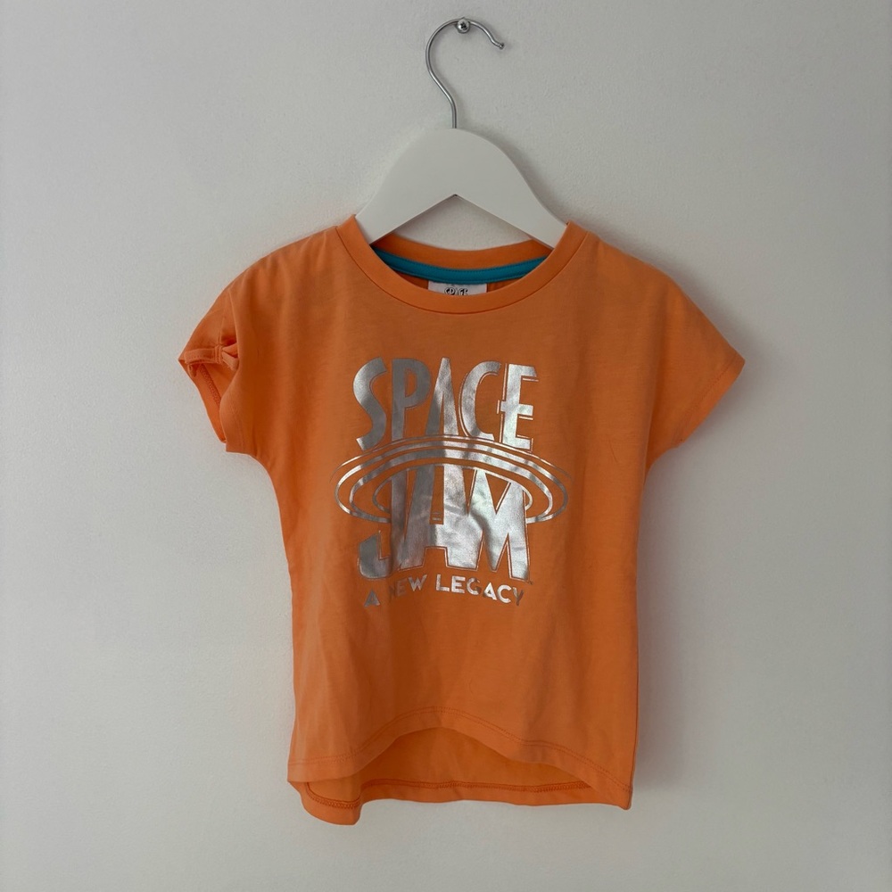 NWT Space Jam New Legacy Kids Orange T-Shirt size 3T
